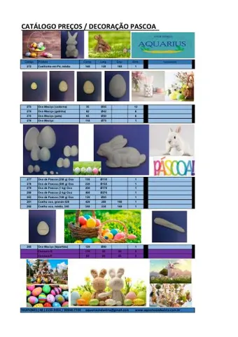 Capa do catálogo Decoração de Páscoa